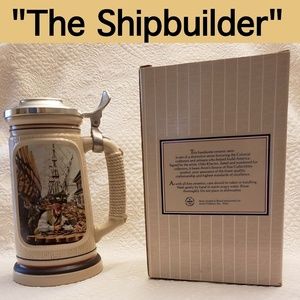 ⚓ VINTAGE AVON "THE SHIPBUILDER" STEIN ⚓